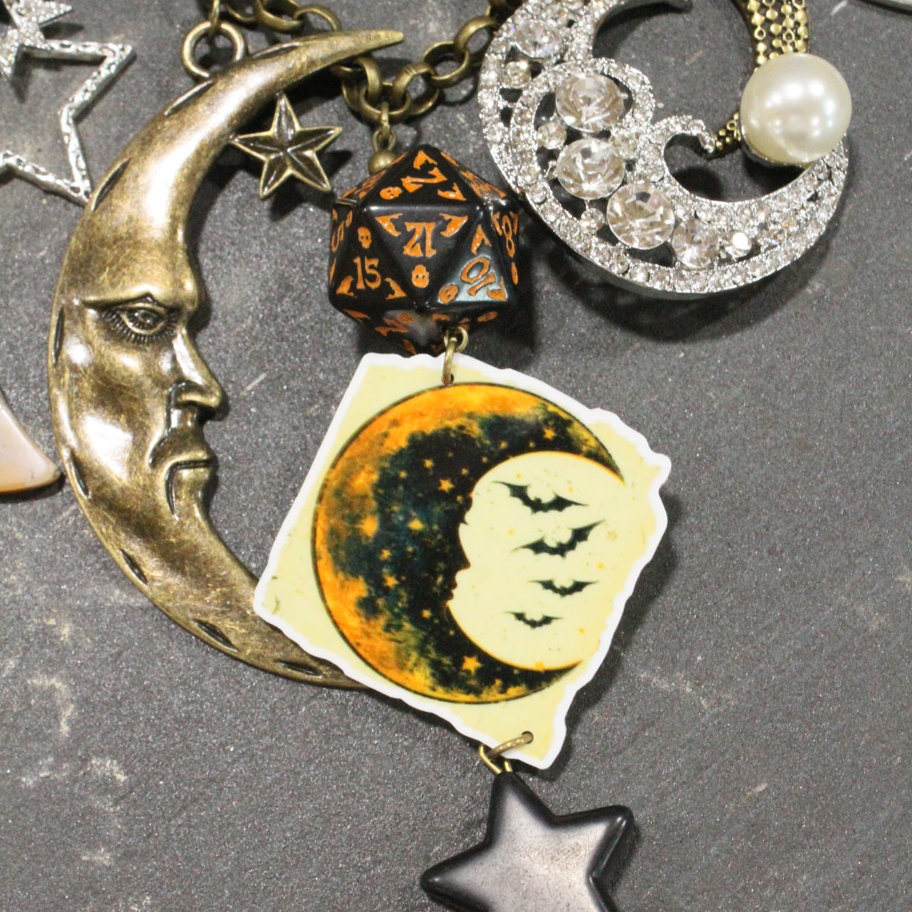 Moon Shadows Charm'd Necklace