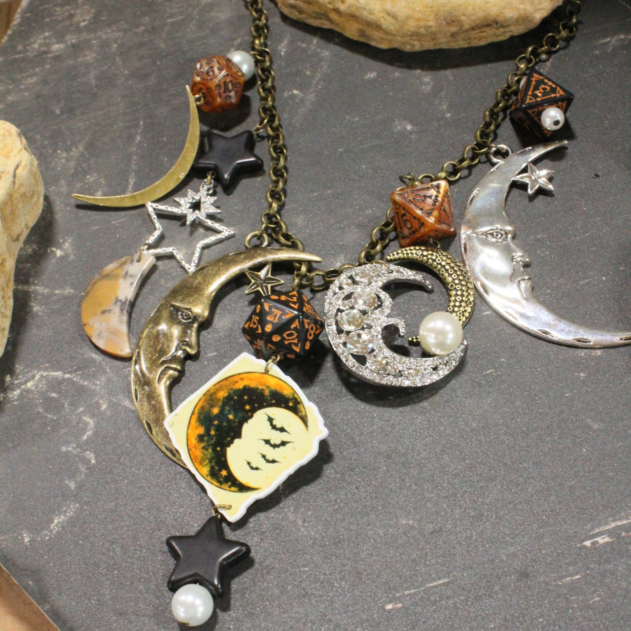 Moon Shadows Charm'd Necklace