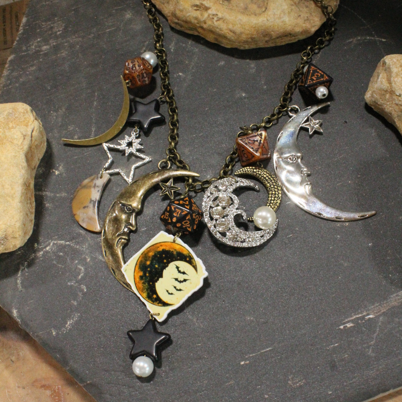 Moon Shadows Charm'd Necklace