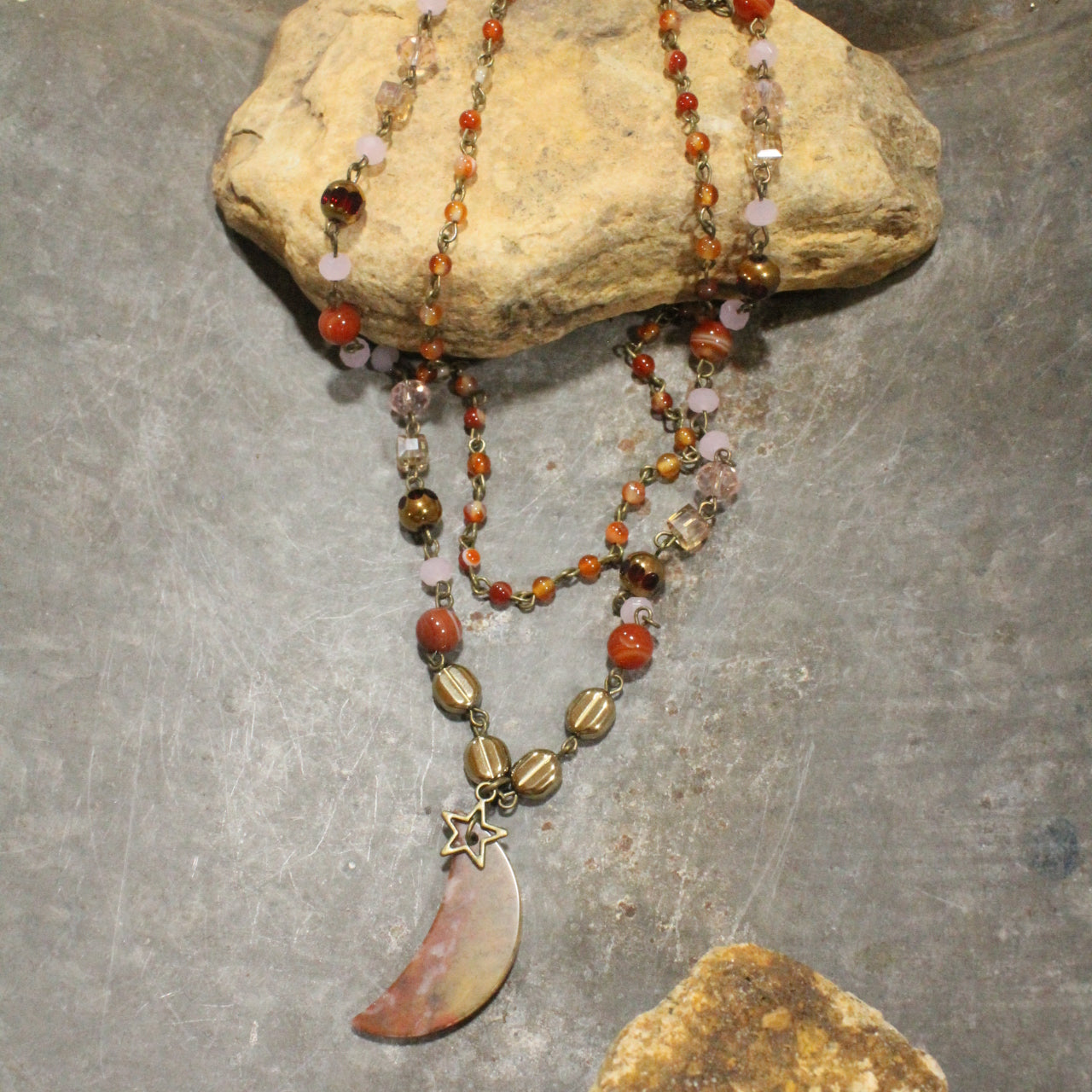 Over The Moon Layered Necklace