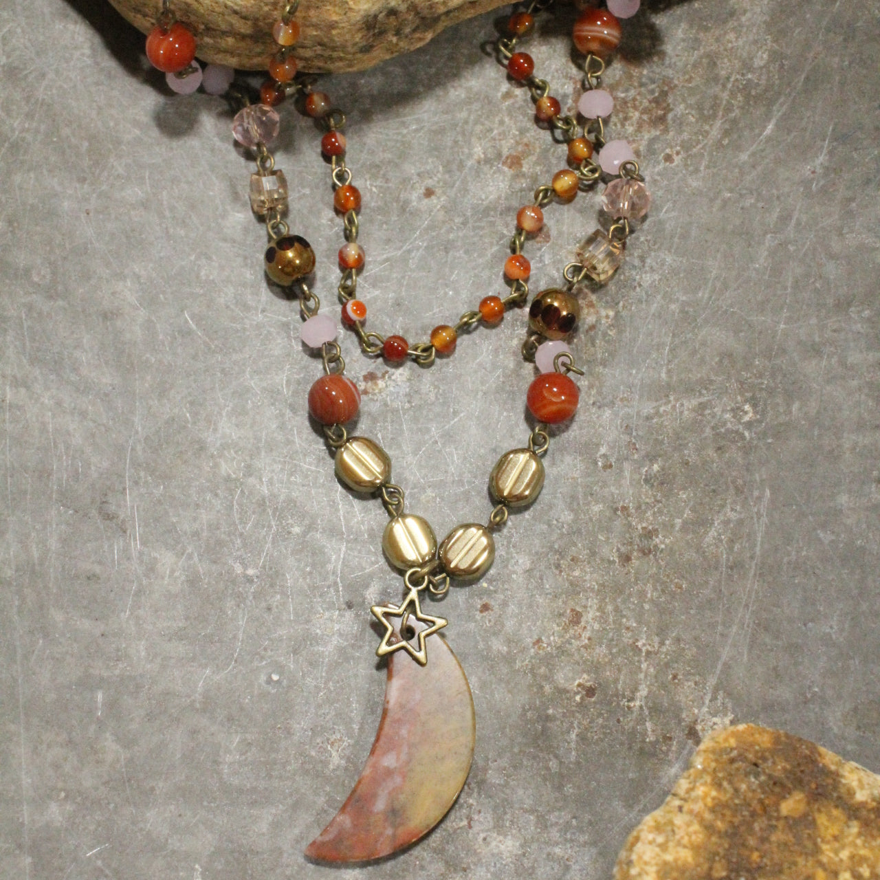 Over The Moon Layered Necklace