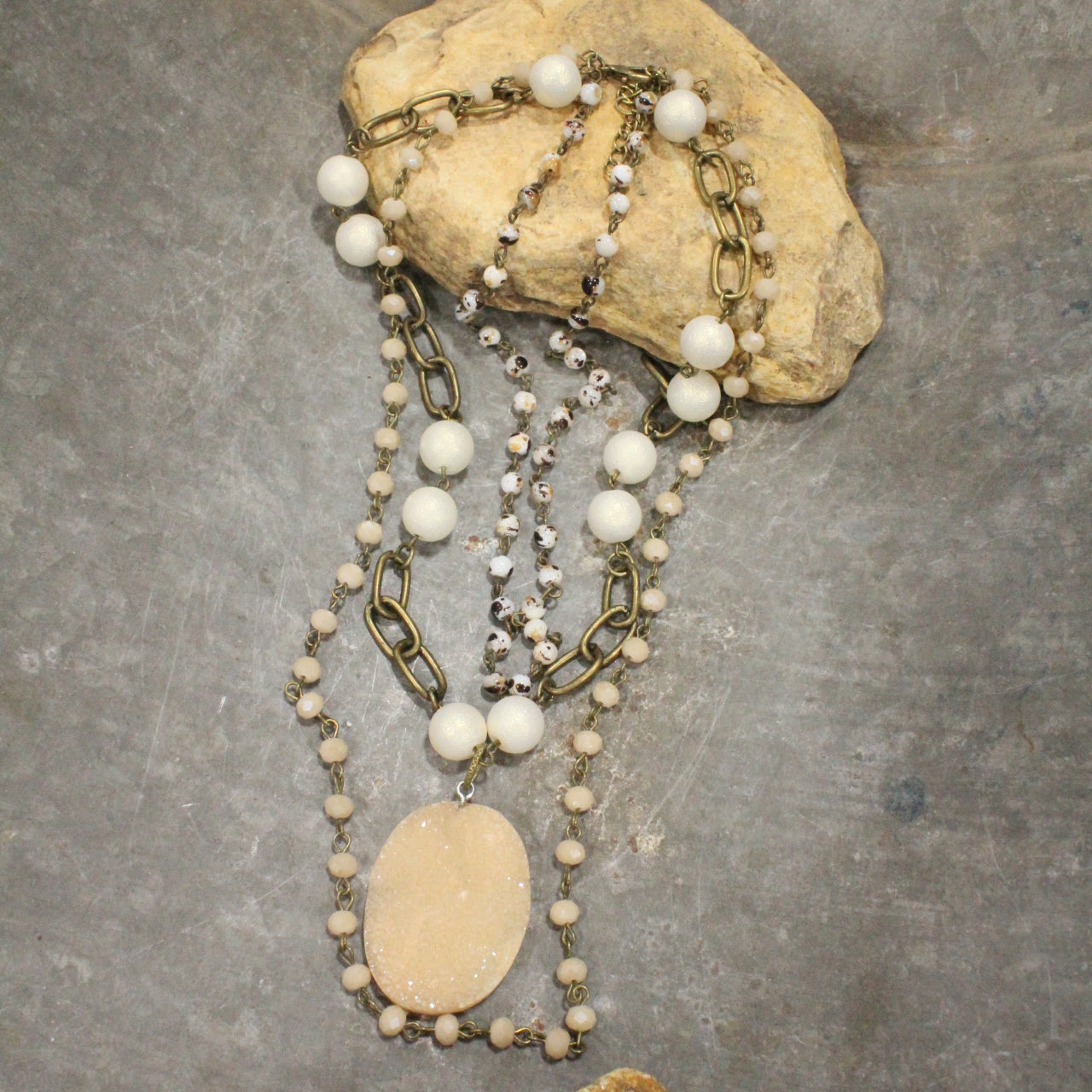 A Stones Throw Layered Necklace