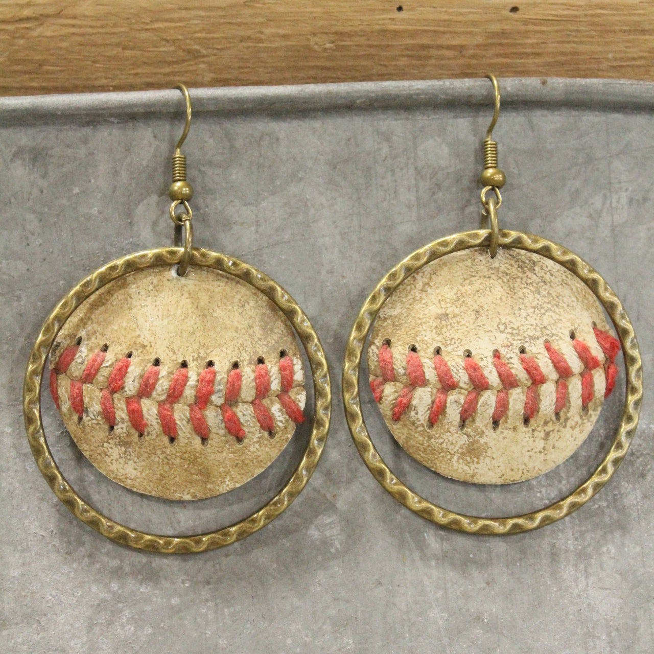 Batter Up Baseball Dangle Earrings