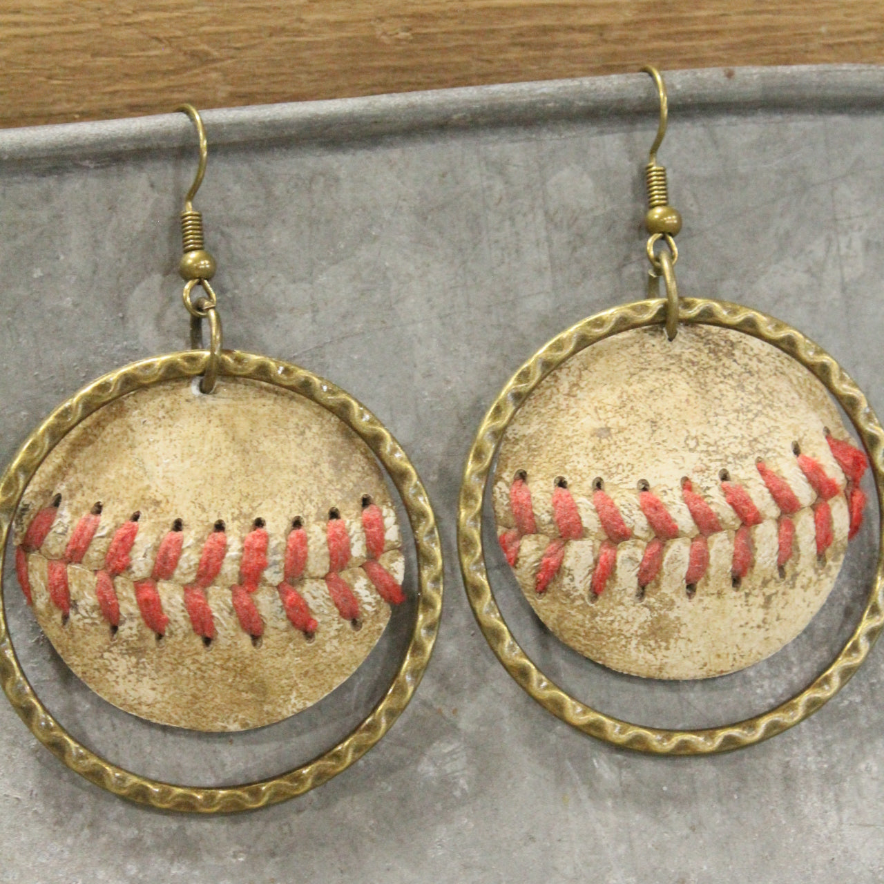Batter Up Baseball Dangle Earrings