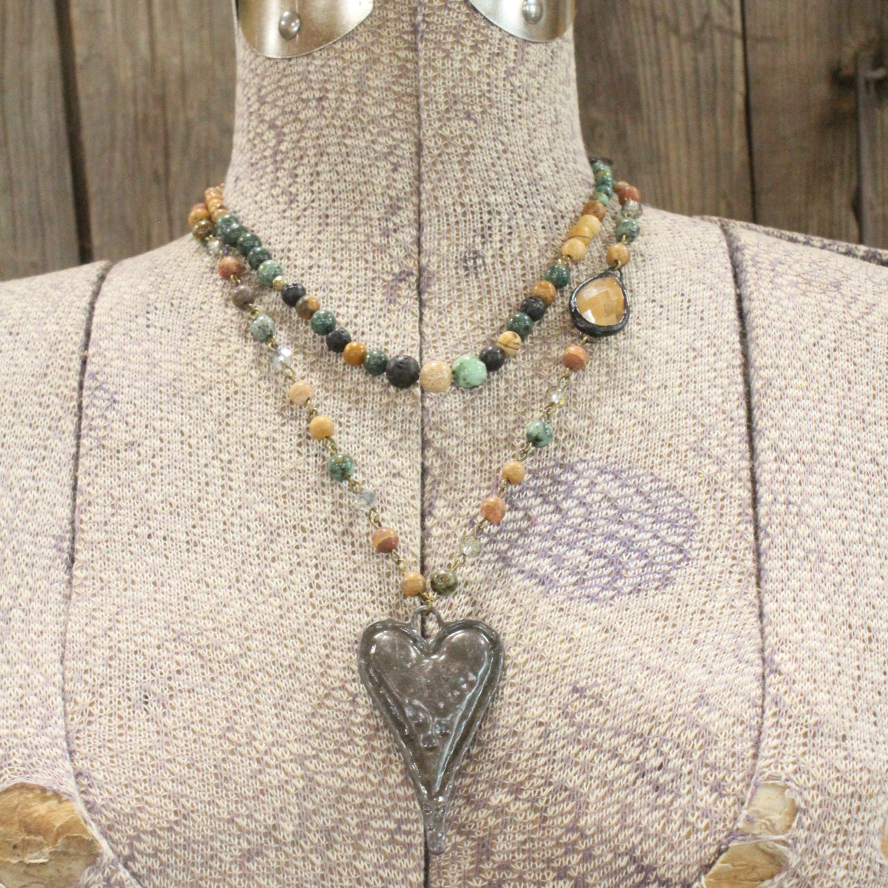 Warming My Heart Layered Necklace
