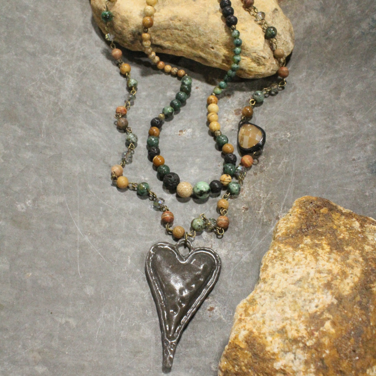 Warming My Heart Layered Necklace
