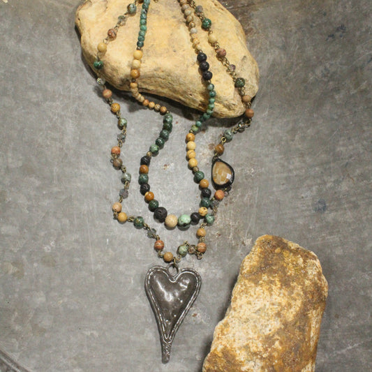 Warming My Heart Layered Necklace