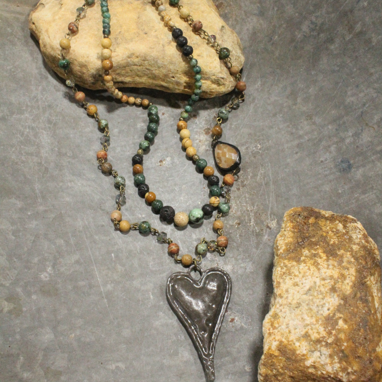 Warming My Heart Layered Necklace