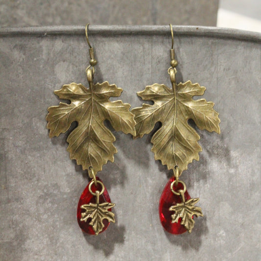 Red Maples Are My Favorite Dangle Earrings