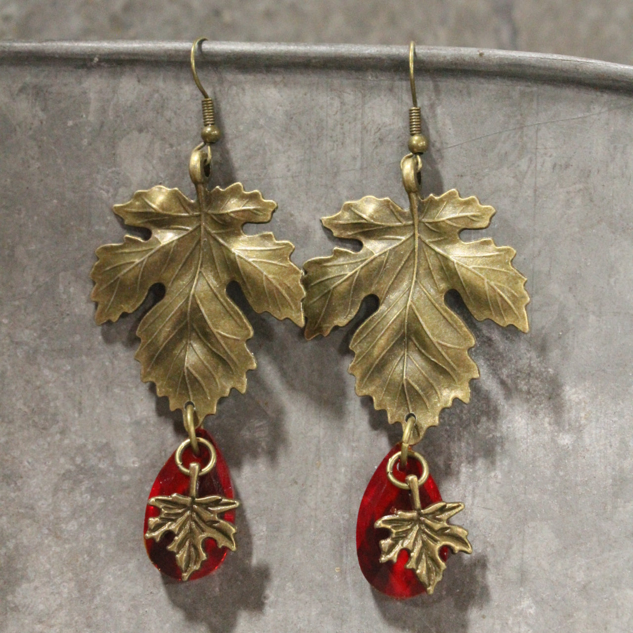 Red Maples Are My Favorite Dangle Earrings