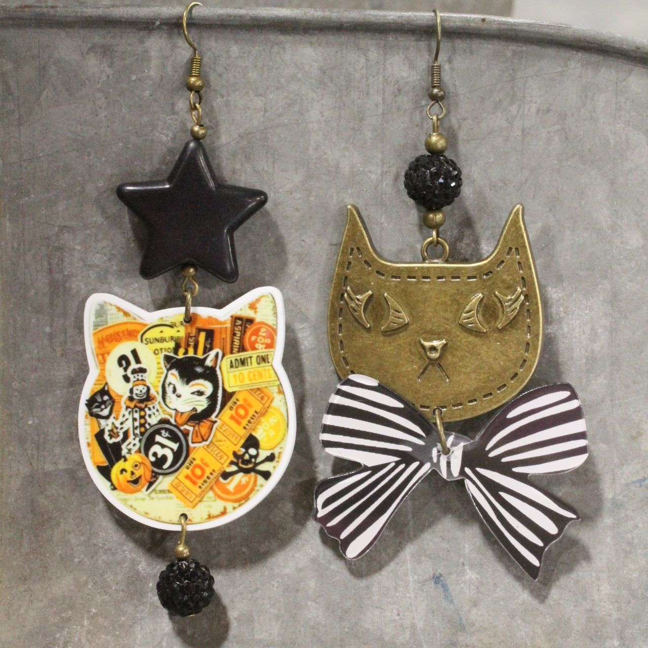 Cat's Got Your Tongue Dangle Earrings