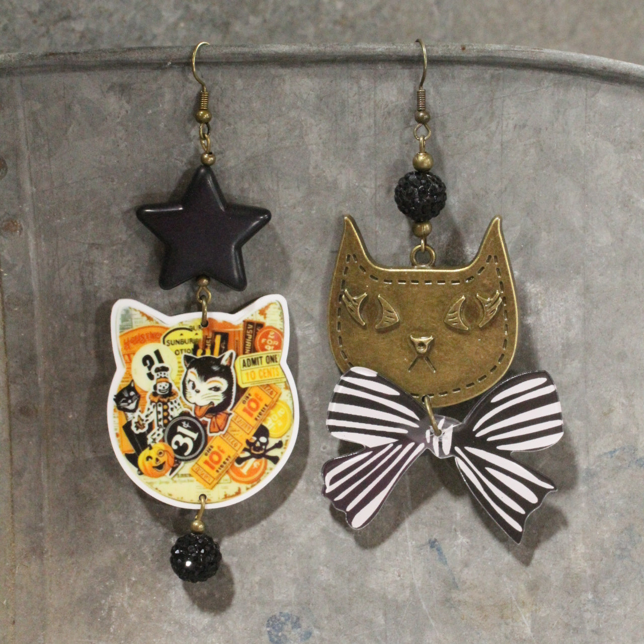 Cat's Got Your Tongue Dangle Earrings