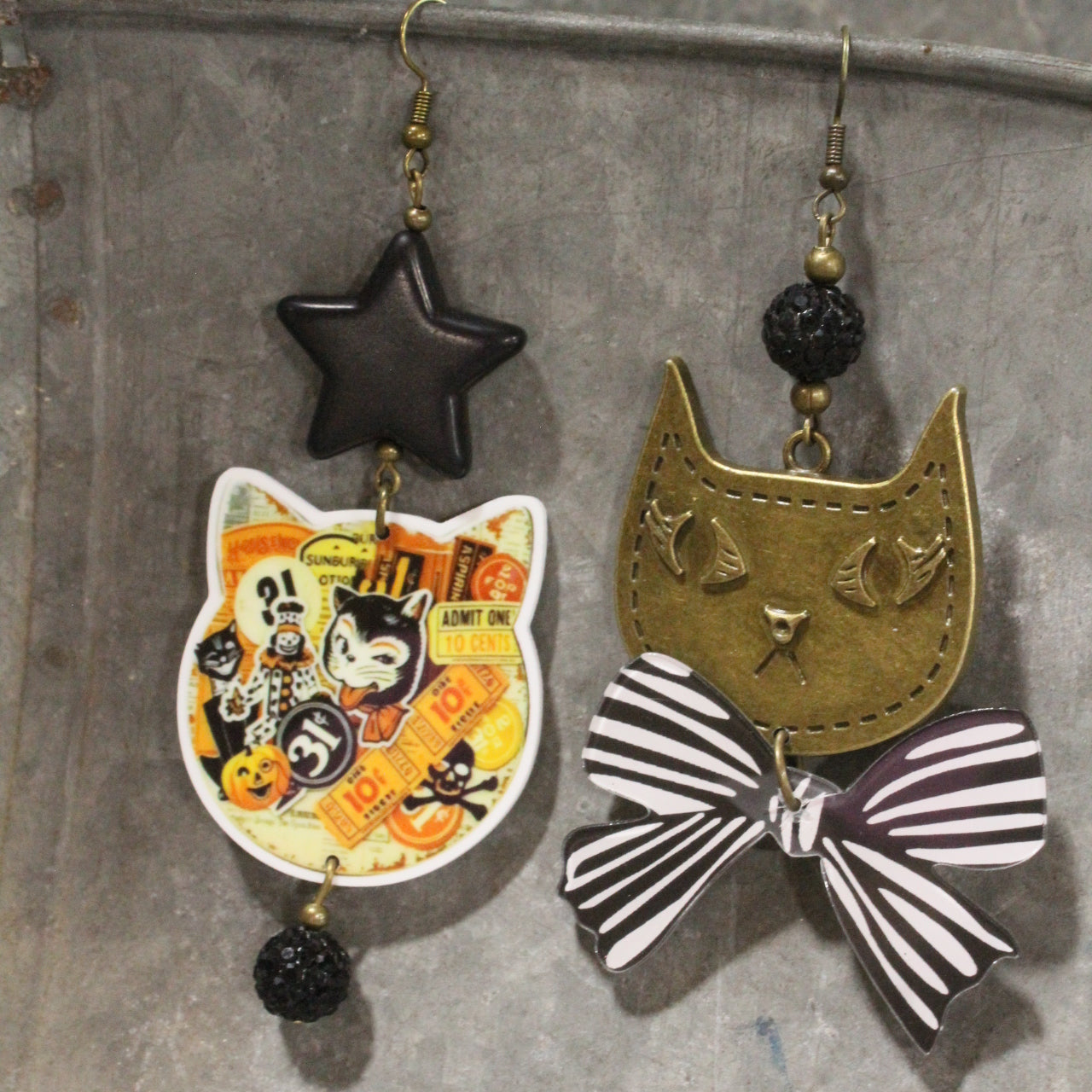 Cat's Got Your Tongue Dangle Earrings