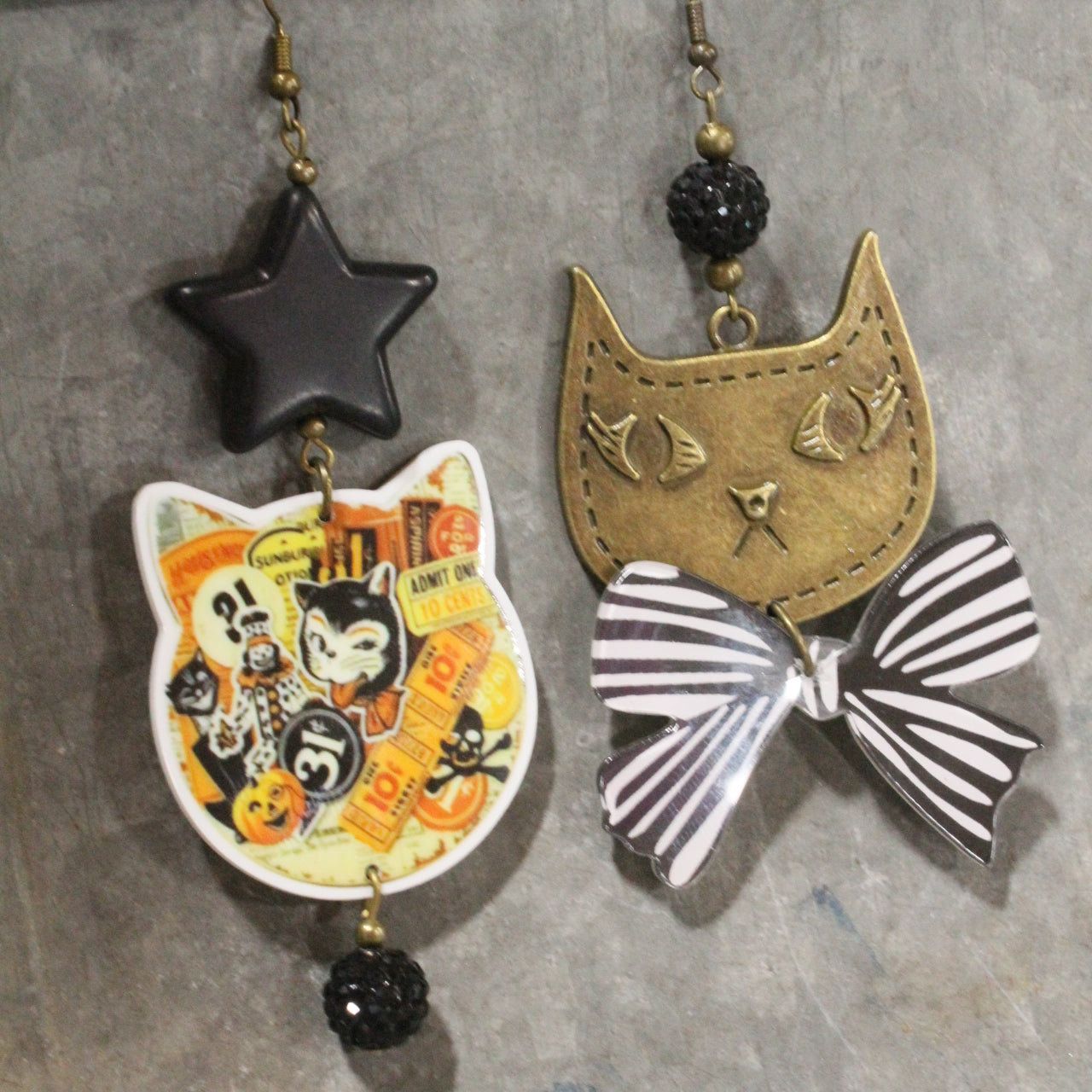 Cat's Got Your Tongue Dangle Earrings
