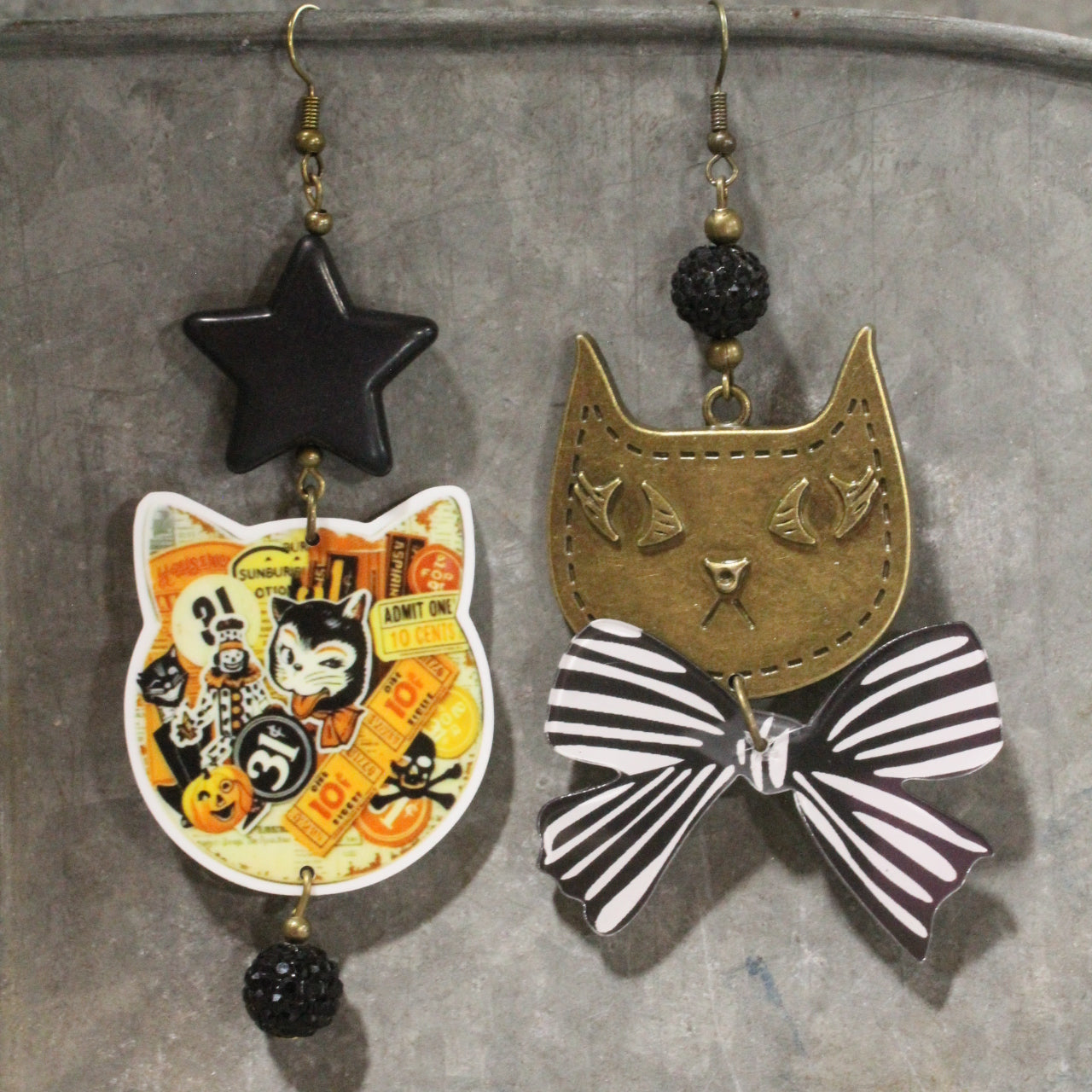 Cat's Got Your Tongue Dangle Earrings