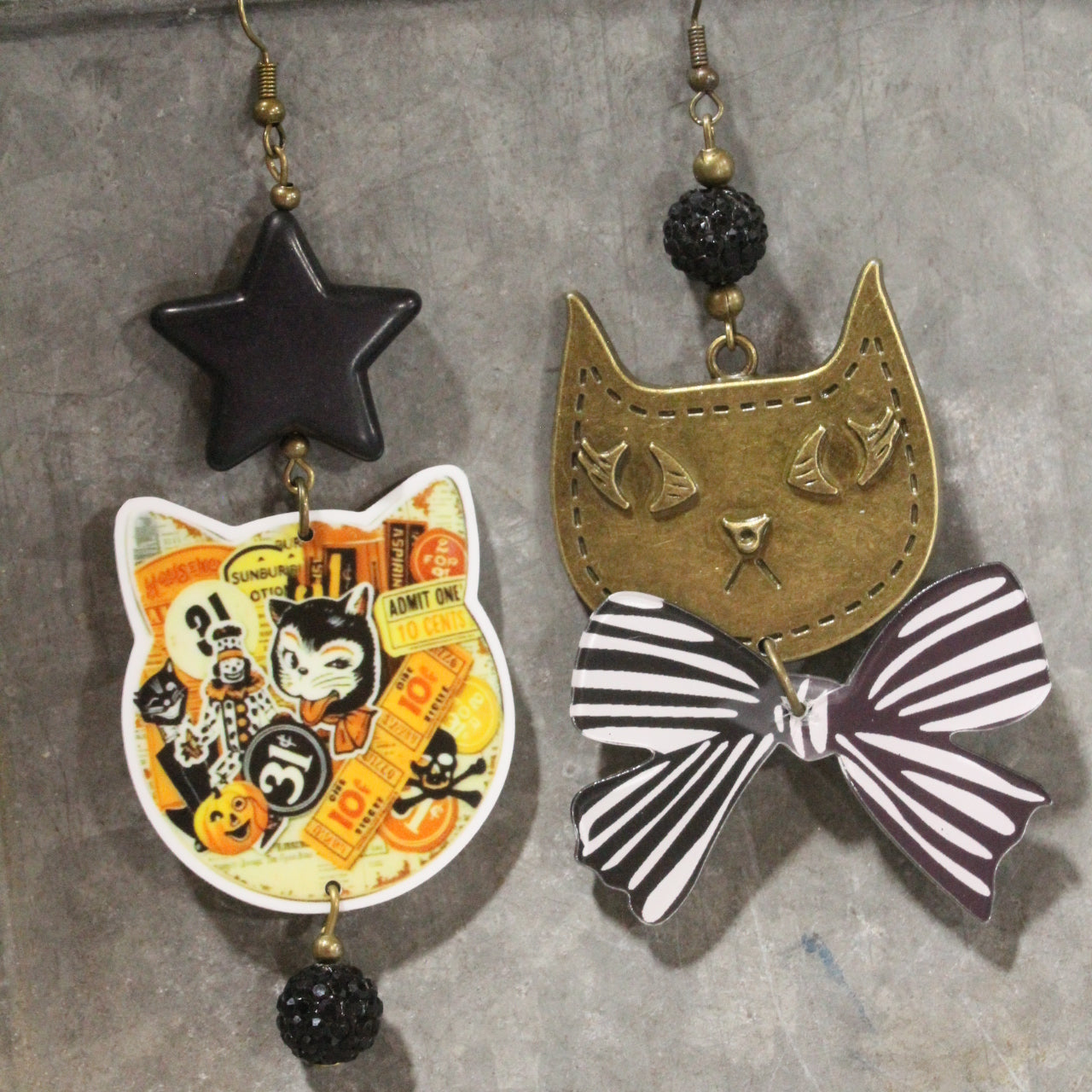 Cat's Got Your Tongue Dangle Earrings
