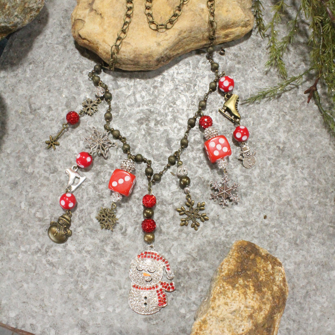 Chilly The Snowman Charm'd Necklace