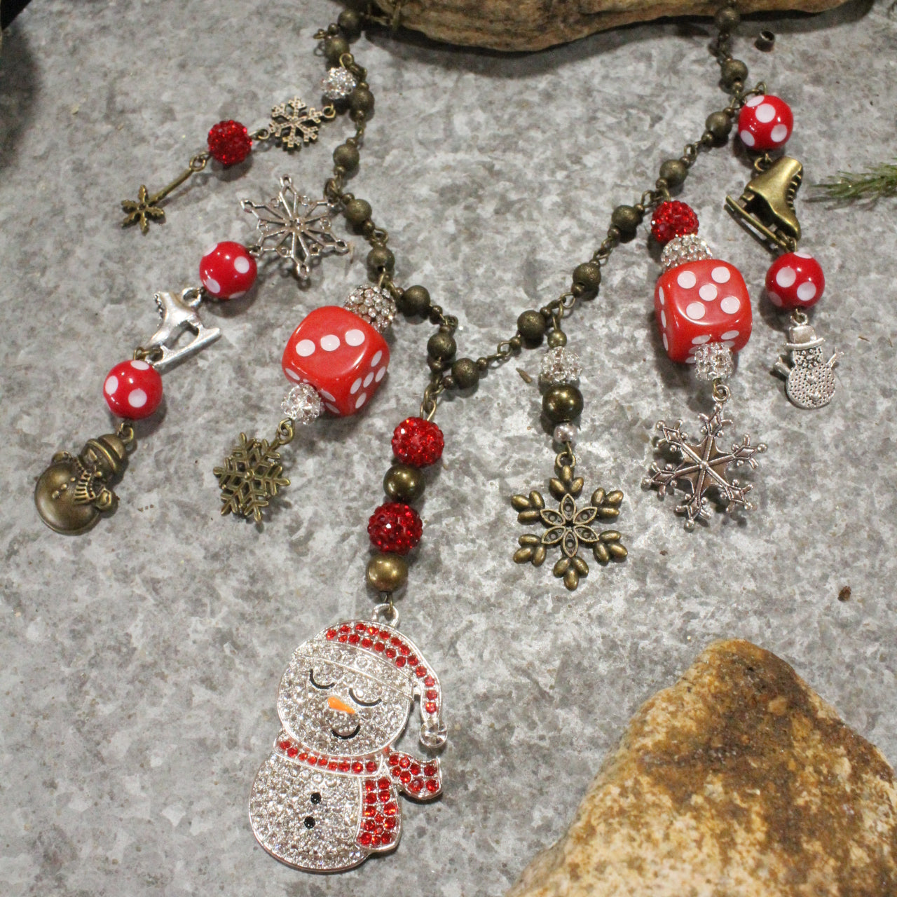 Chilly The Snowman Charm'd Necklace