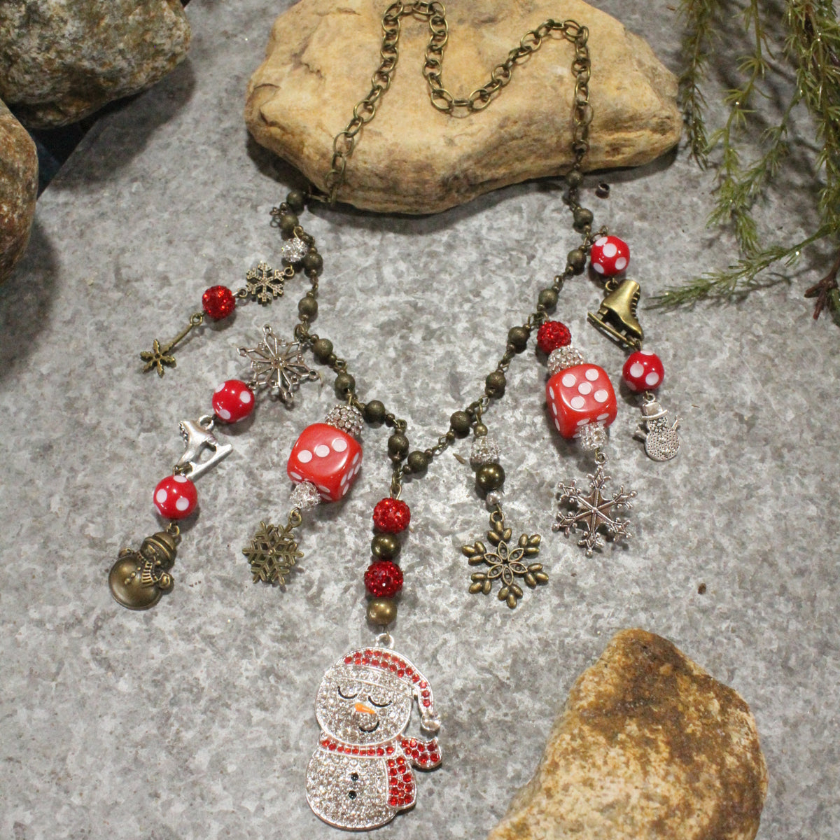 Chilly The Snowman Charm'd Necklace