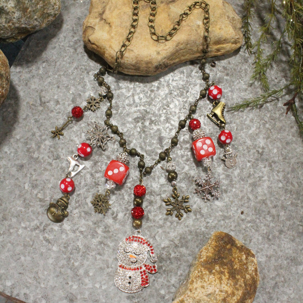 Chilly The Snowman Charm'd Necklace