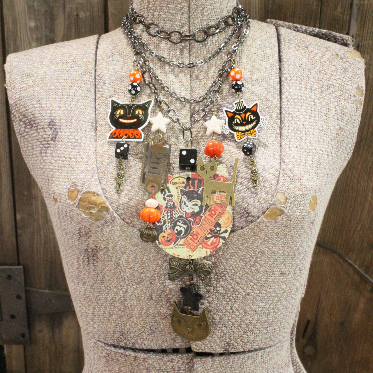 Cat's Got Your Tongue Charm'd Necklace