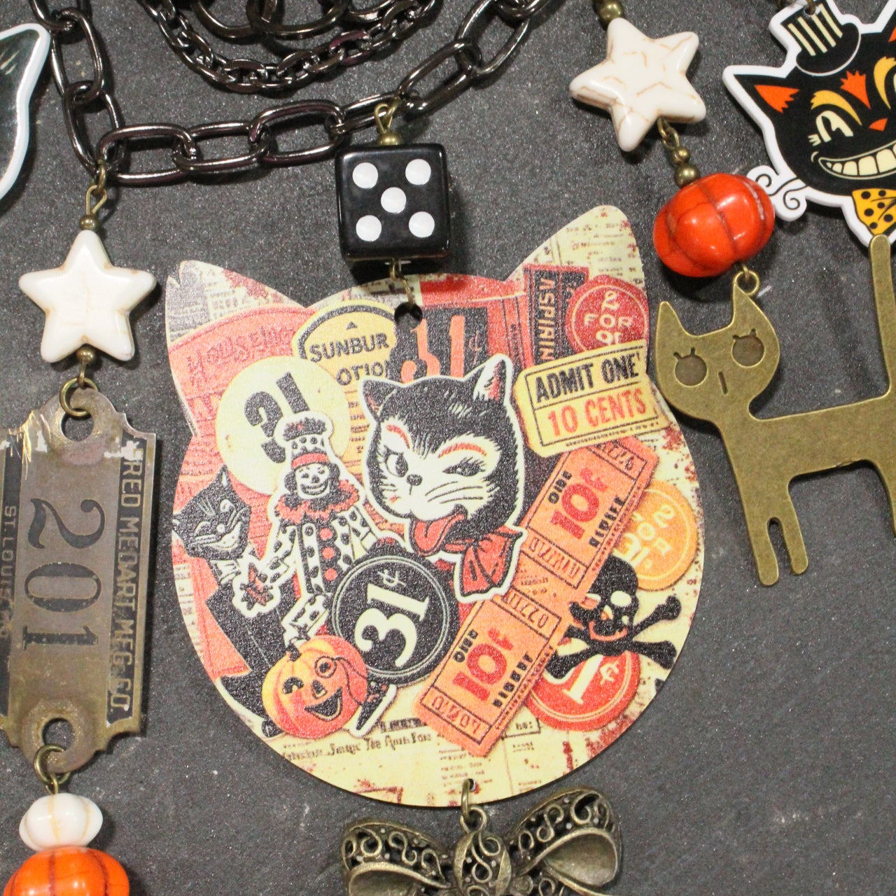 Cat's Got Your Tongue Charm'd Necklace