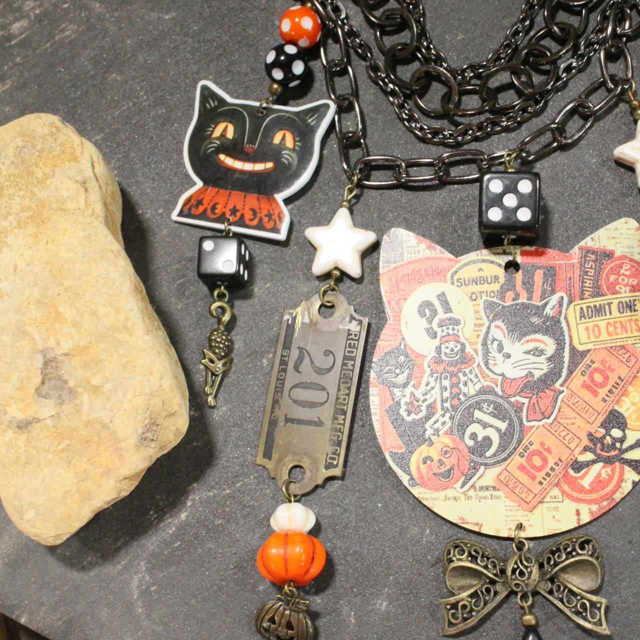 Cat's Got Your Tongue Charm'd Necklace