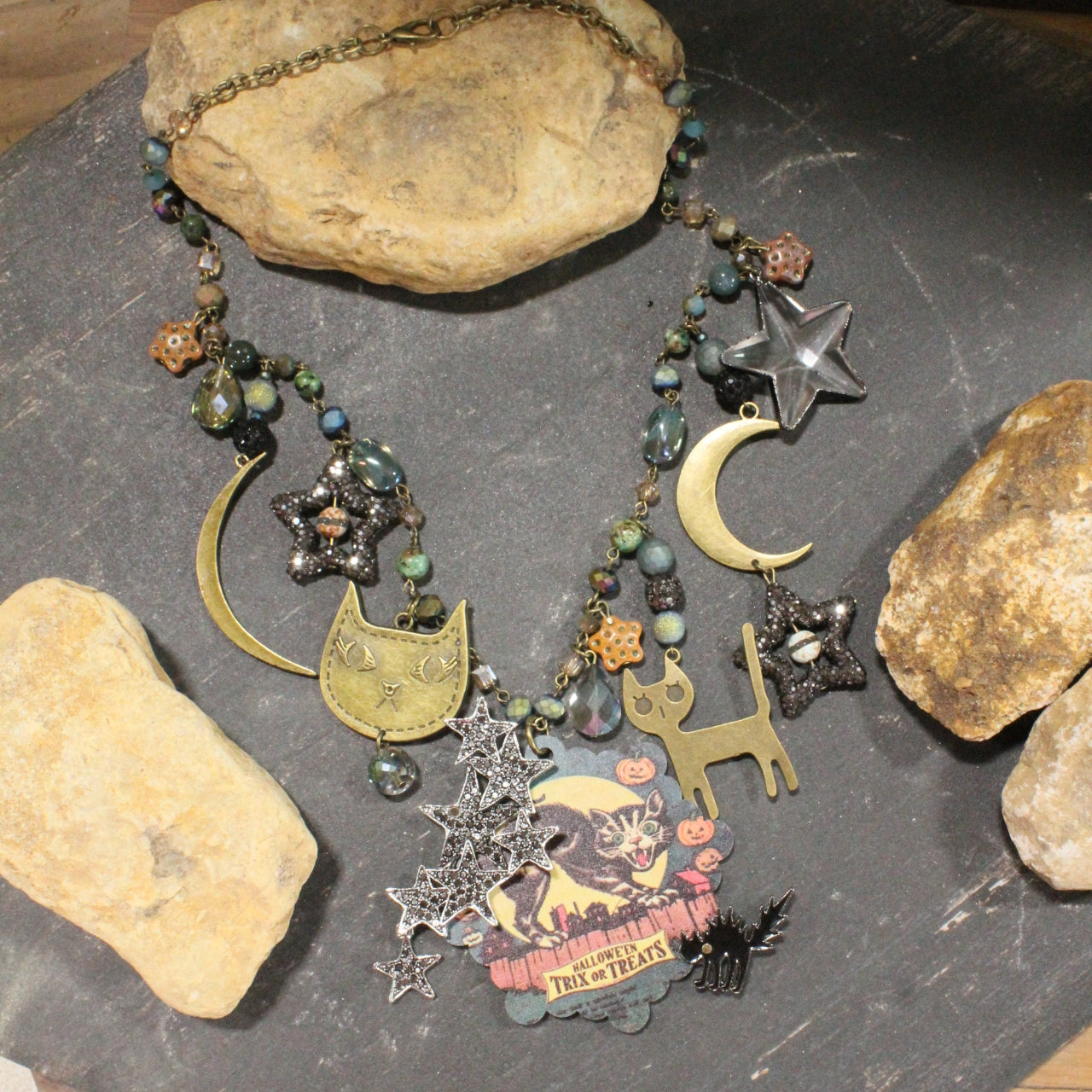 Out On The Prowl Charm'd Necklace