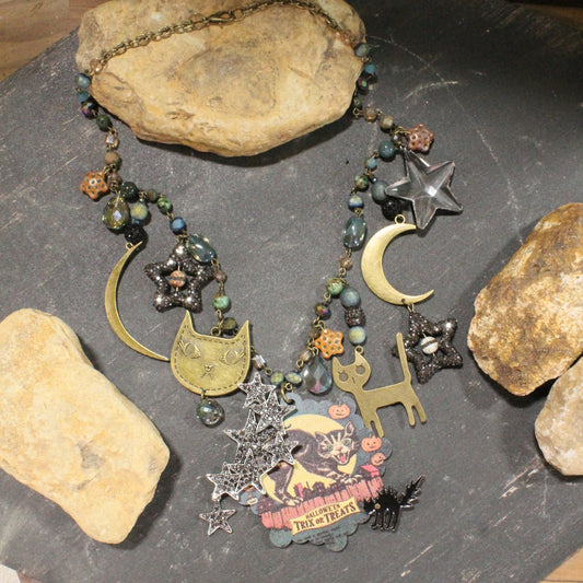 Out On The Prowl Charm'd Necklace