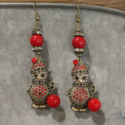 Chilly The Penguin Dangle Drop Earrings