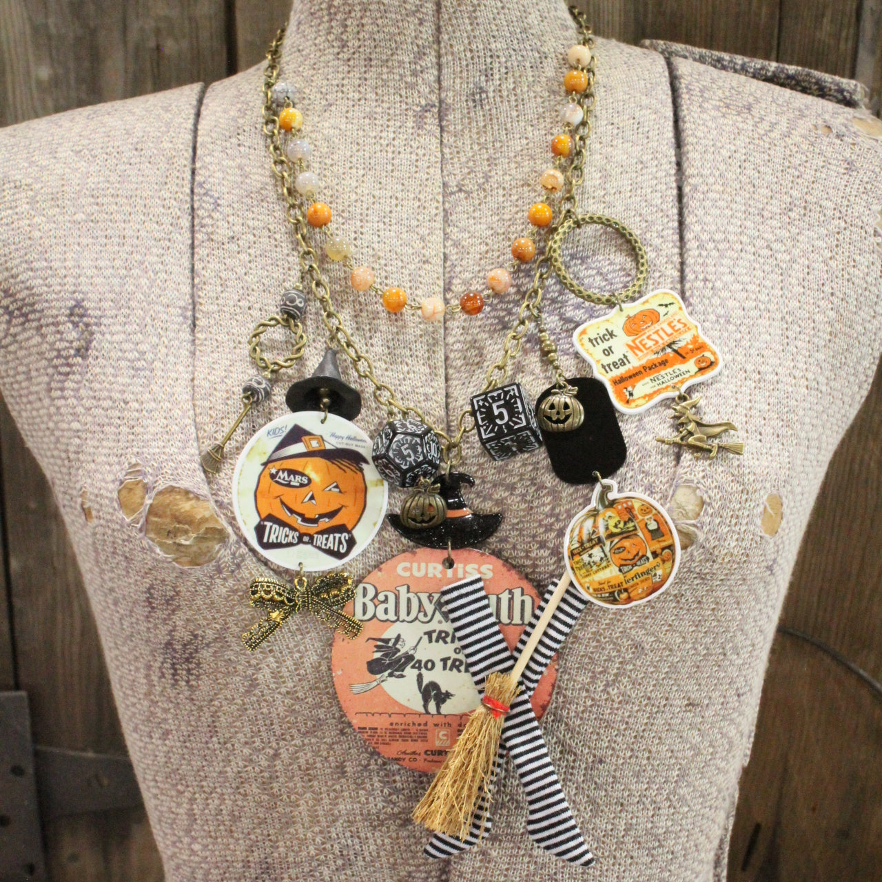 Baby Ruth Me Please Charm'd Necklace