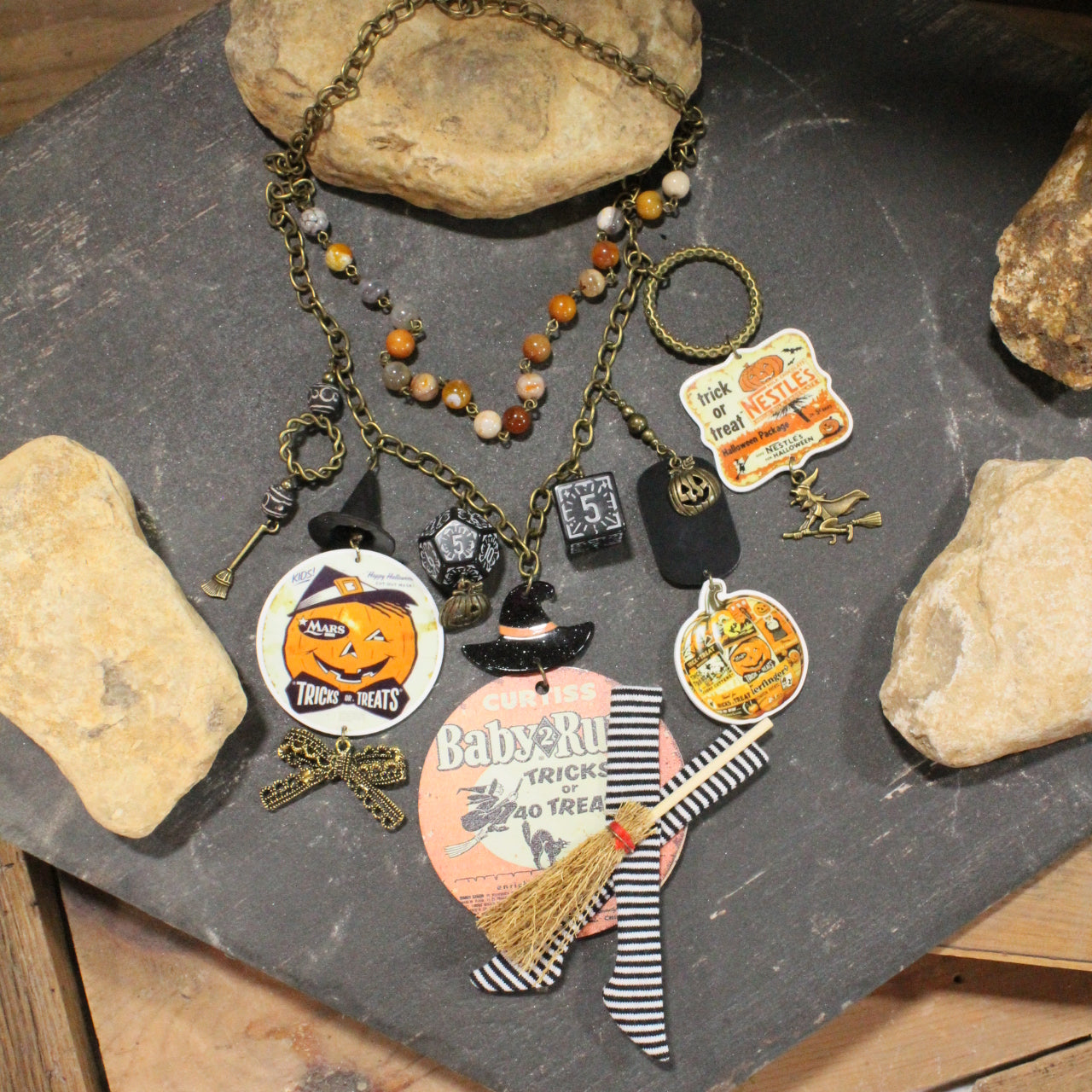Baby Ruth Me Please Charm'd Necklace