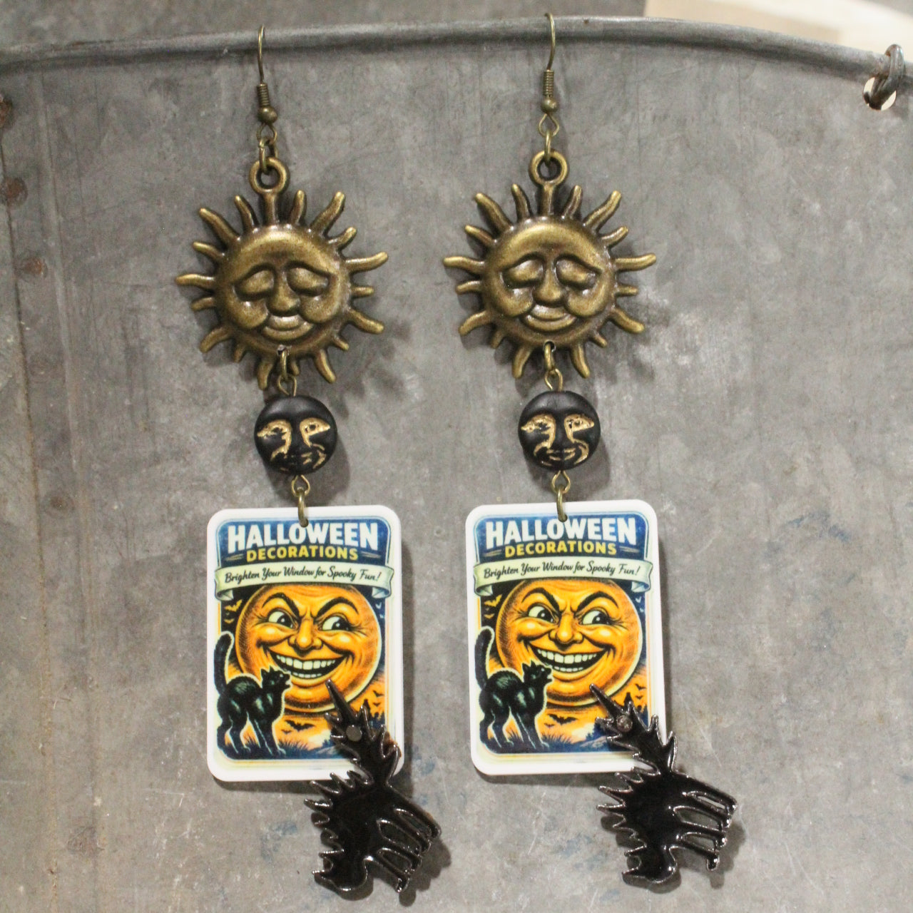 Full Moon Nights Dangle Earrings