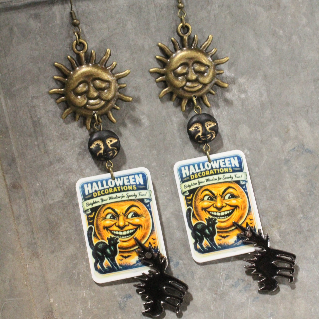 Full Moon Nights Dangle Earrings