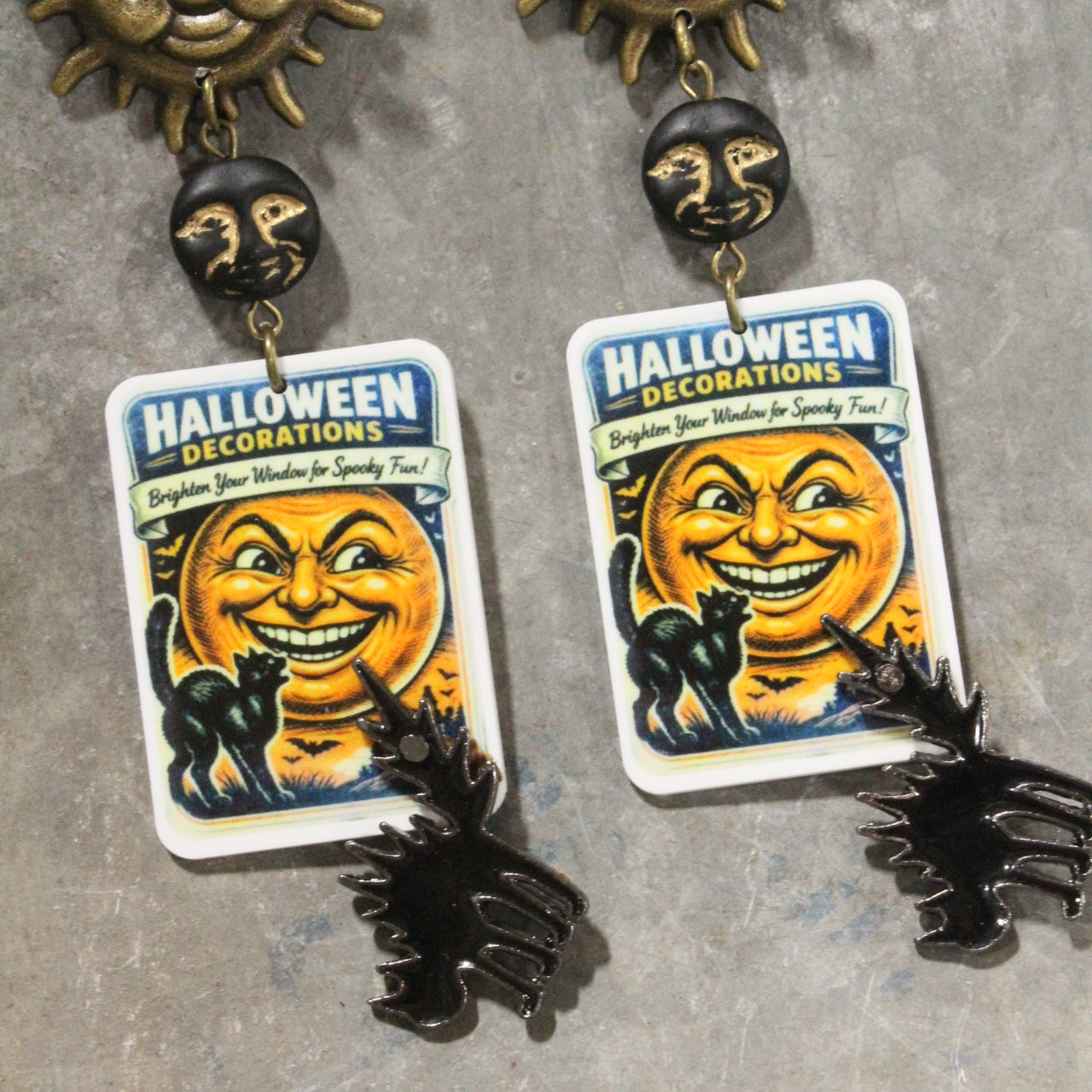 Full Moon Nights Dangle Earrings