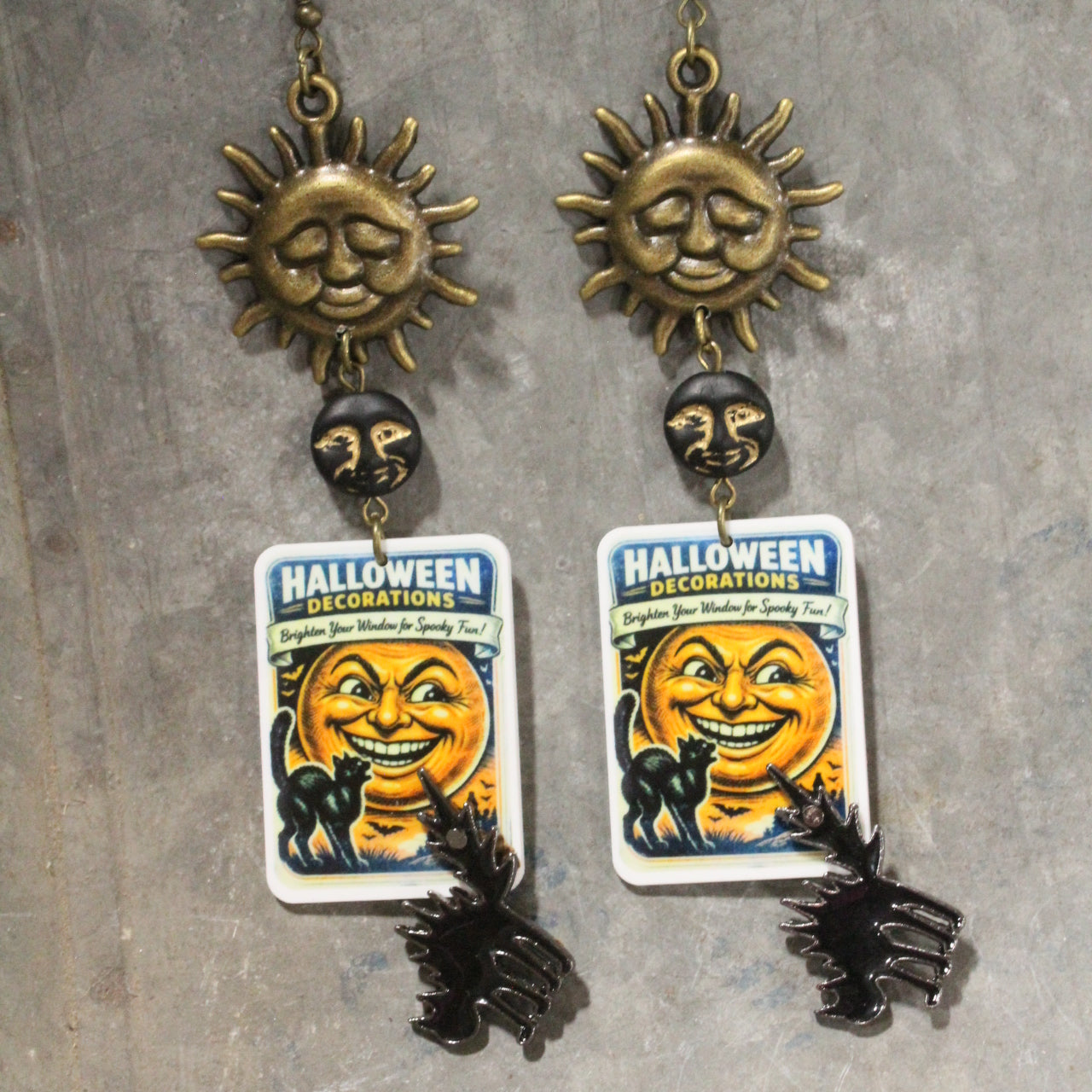 Full Moon Nights Dangle Earrings