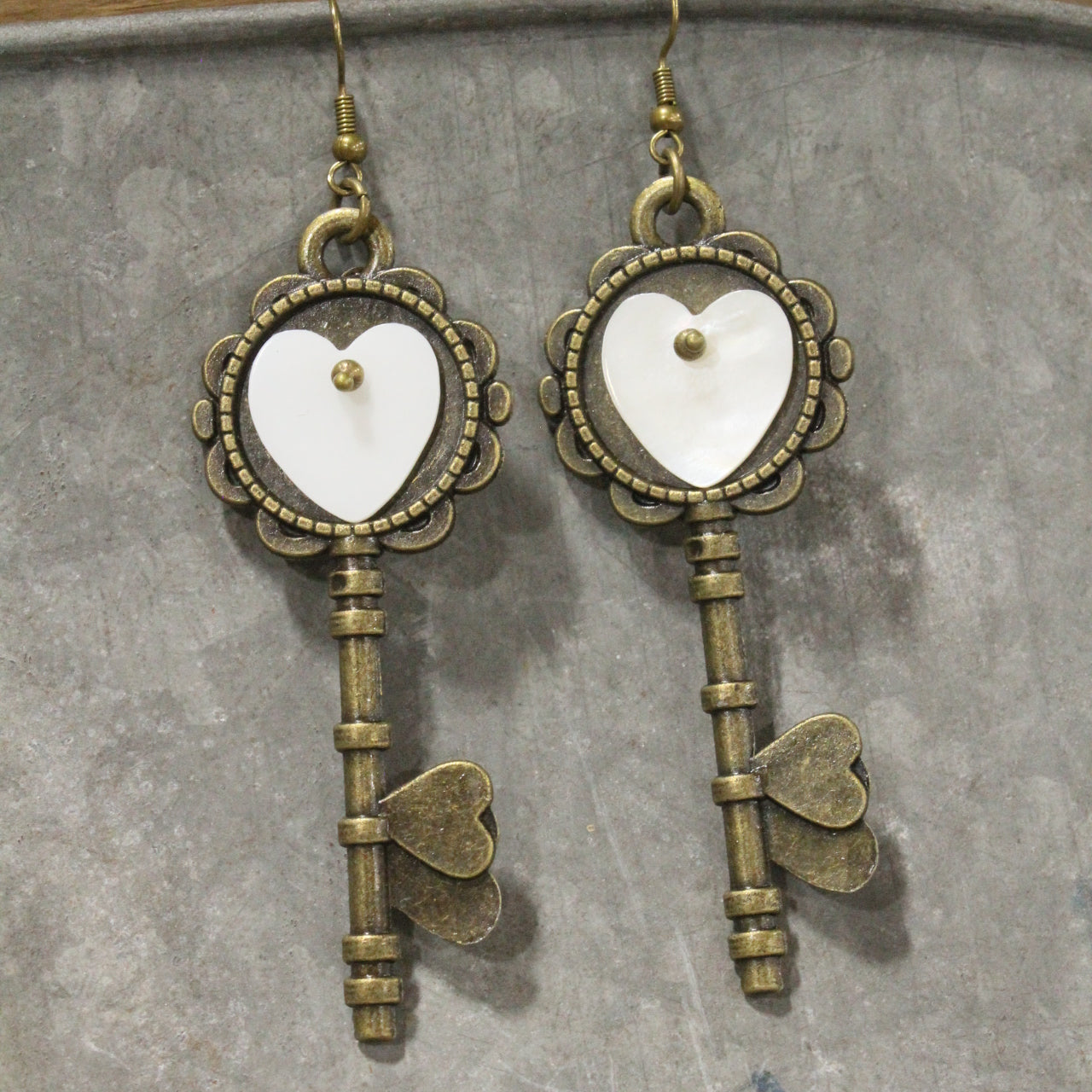 Key To My Heart Dangle Drop Earrings