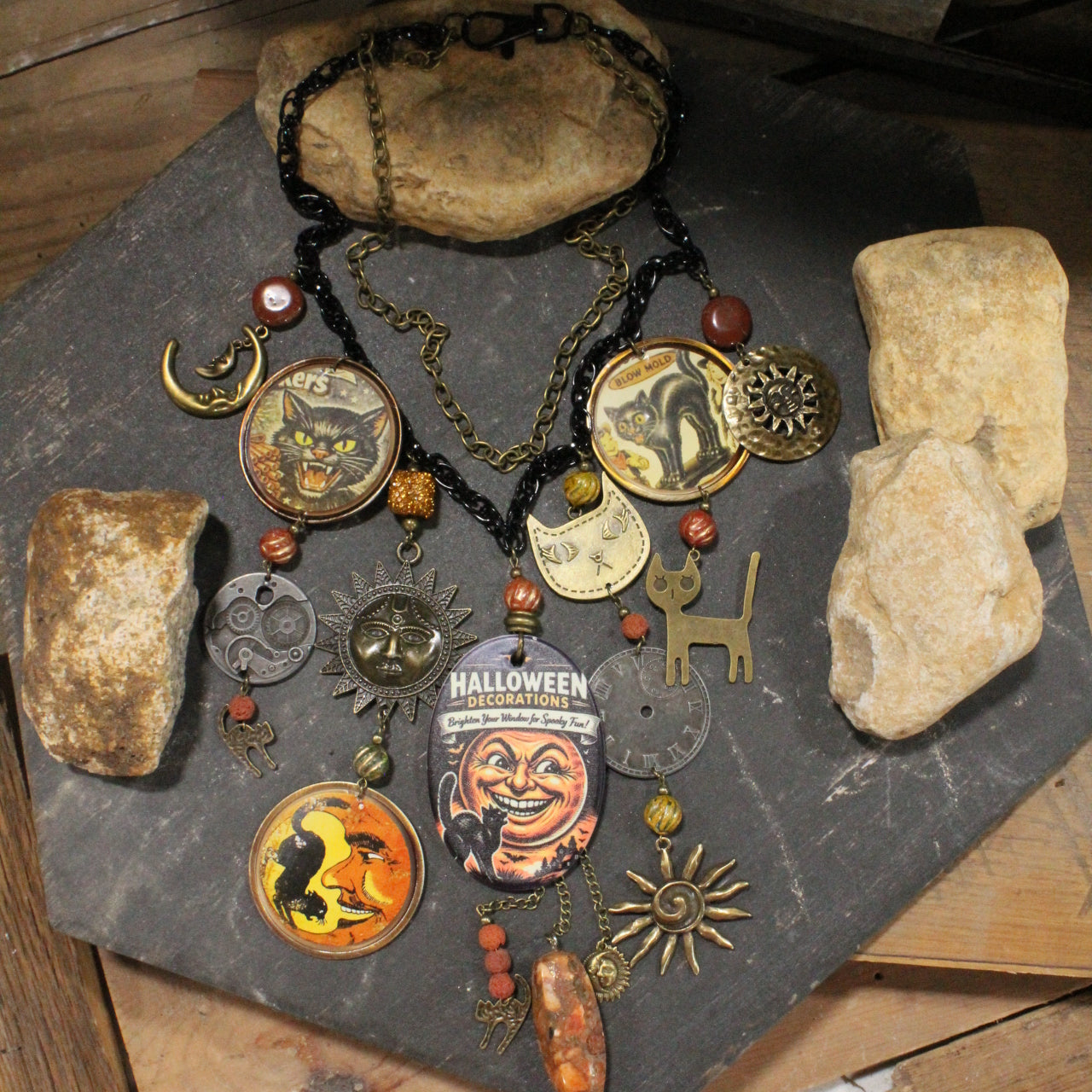 Full Moon Nights Charm'd Necklace