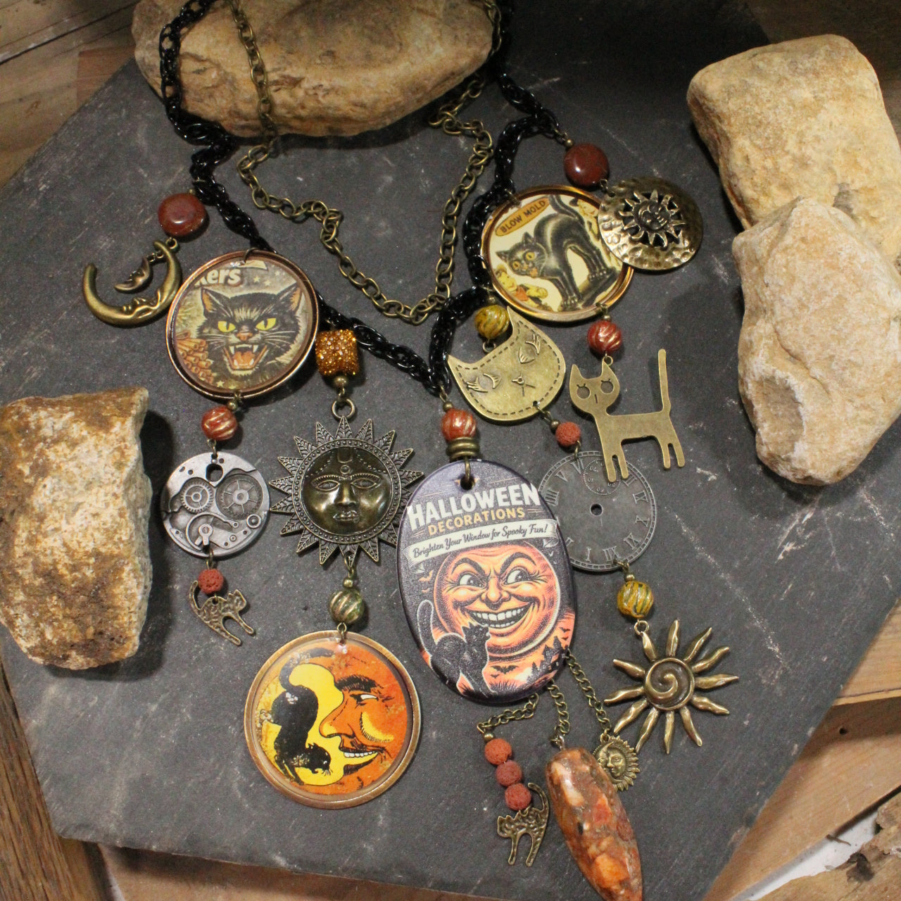 Full Moon Nights Charm'd Necklace