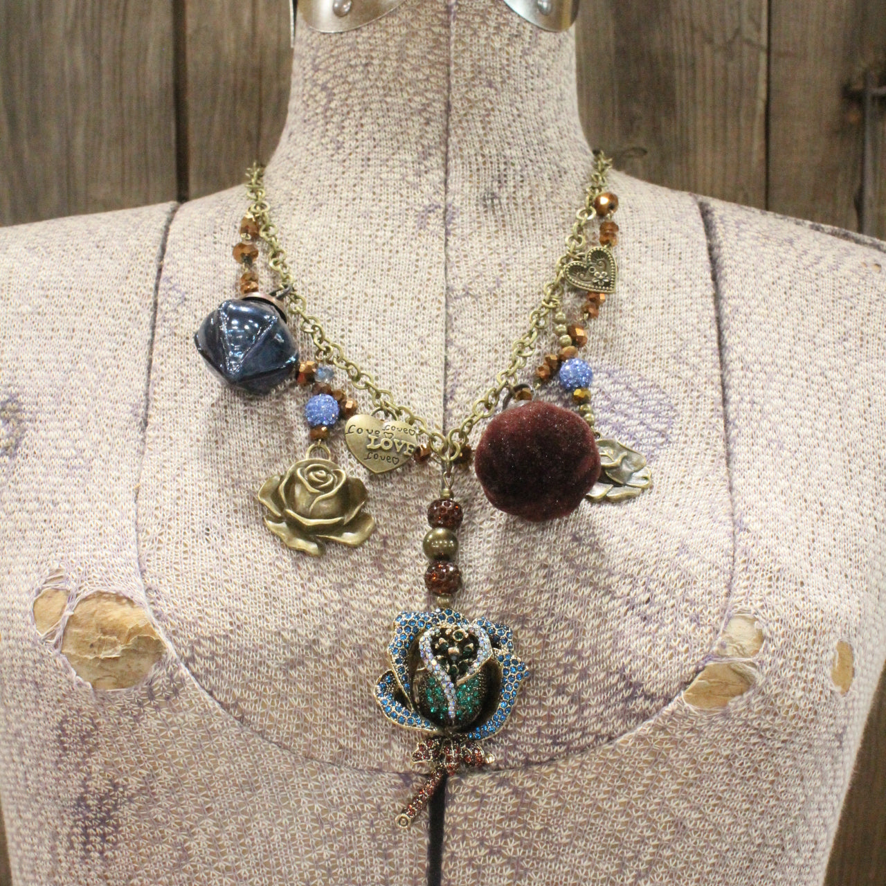 Nothing Better Than Chocolate & Flowers Layered Necklace