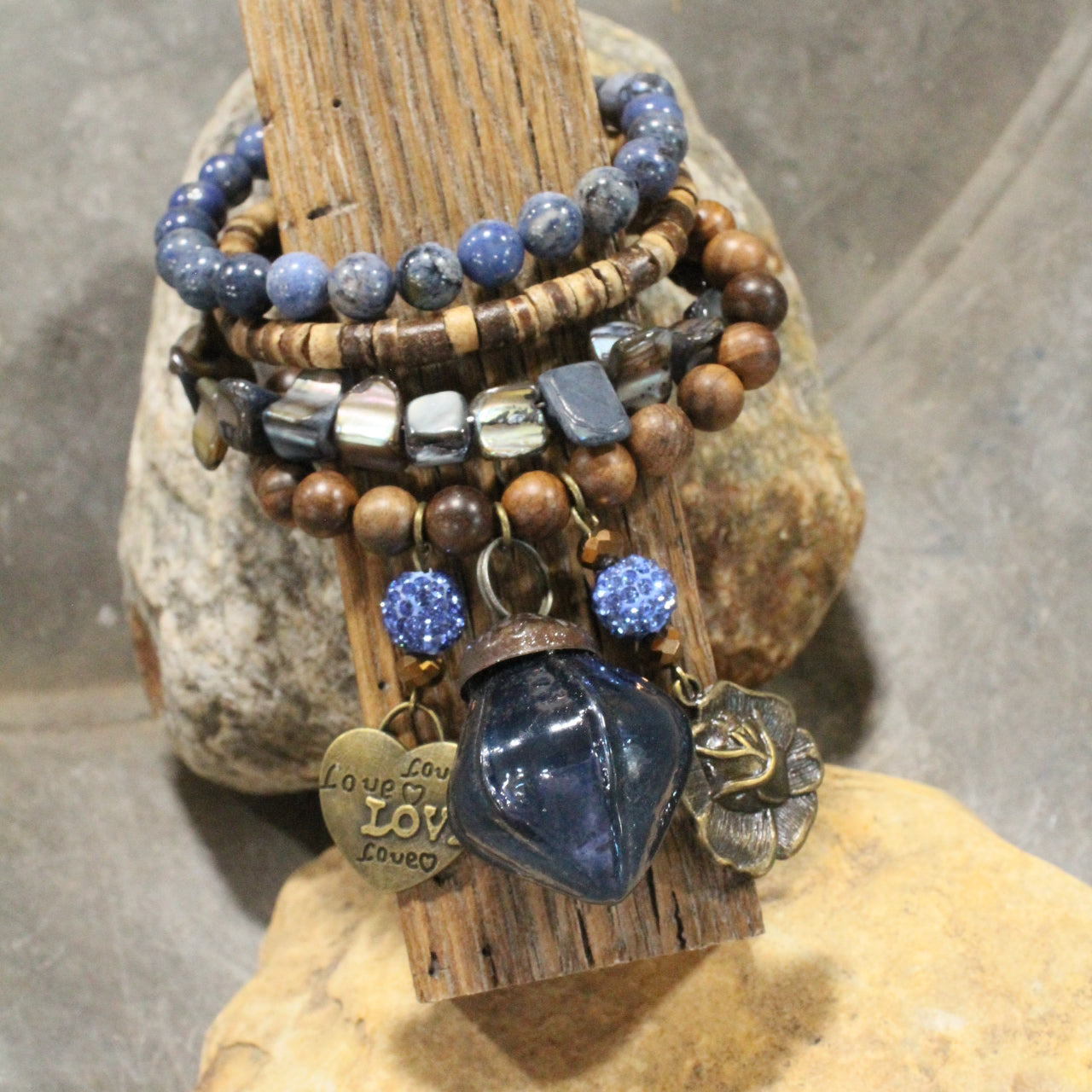 Nothing Better Than Chocolate & Flowers Charm'd Bracelet Set