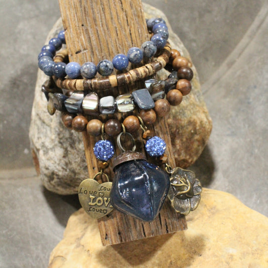 Nothing Better Than Chocolate & Flowers Charm'd Bracelet Set