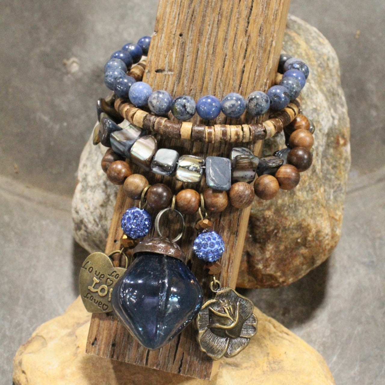 Nothing Better Than Chocolate & Flowers Charm'd Bracelet Set