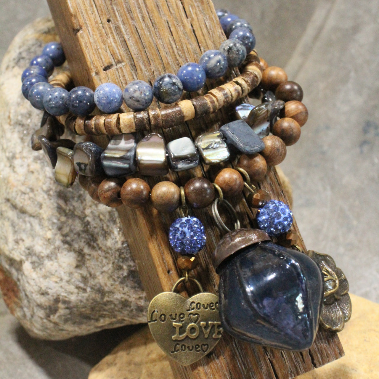 Nothing Better Than Chocolate & Flowers Charm'd Bracelet Set