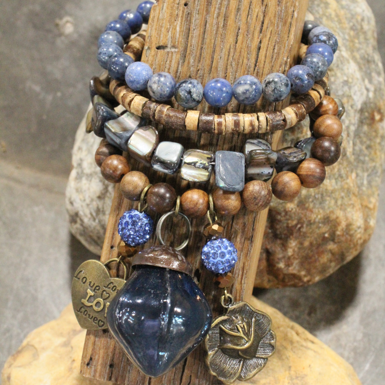 Nothing Better Than Chocolate & Flowers Charm'd Bracelet Set