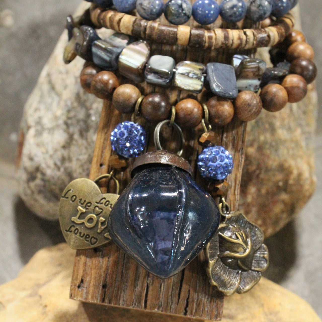 Nothing Better Than Chocolate & Flowers Charm'd Bracelet Set