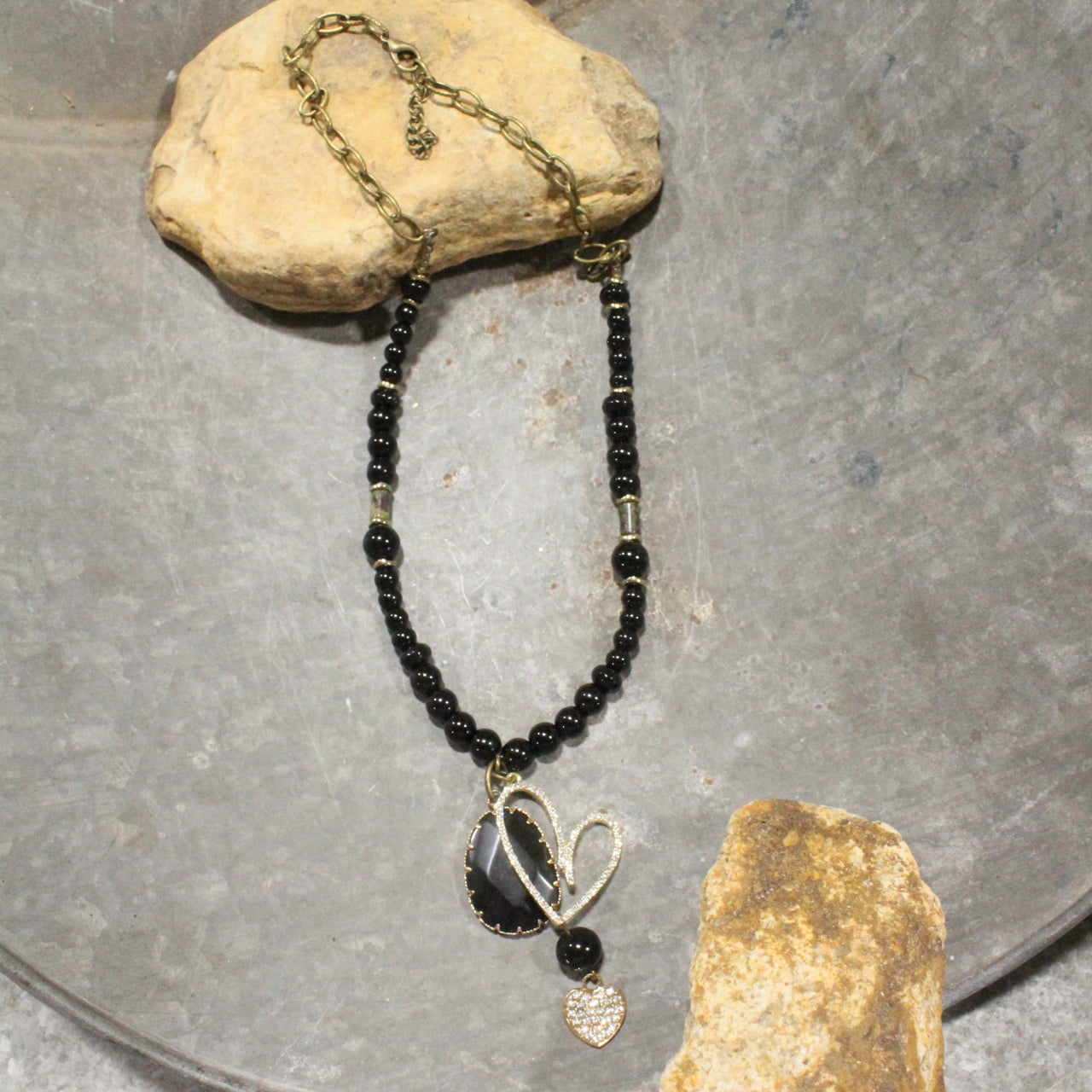 Richness & Elegance All Wrapped Up In One Heart Necklace