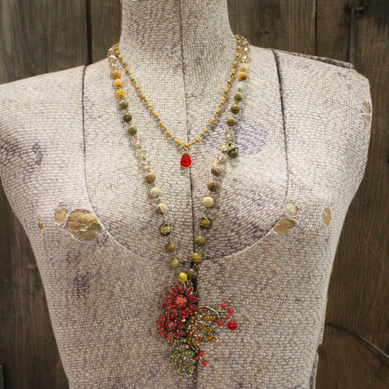 Warm Colors Of Fall Charm'd Necklace