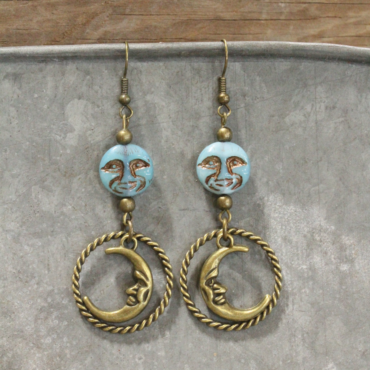 Over The Moon In Love With You Dangle Drop Earrings