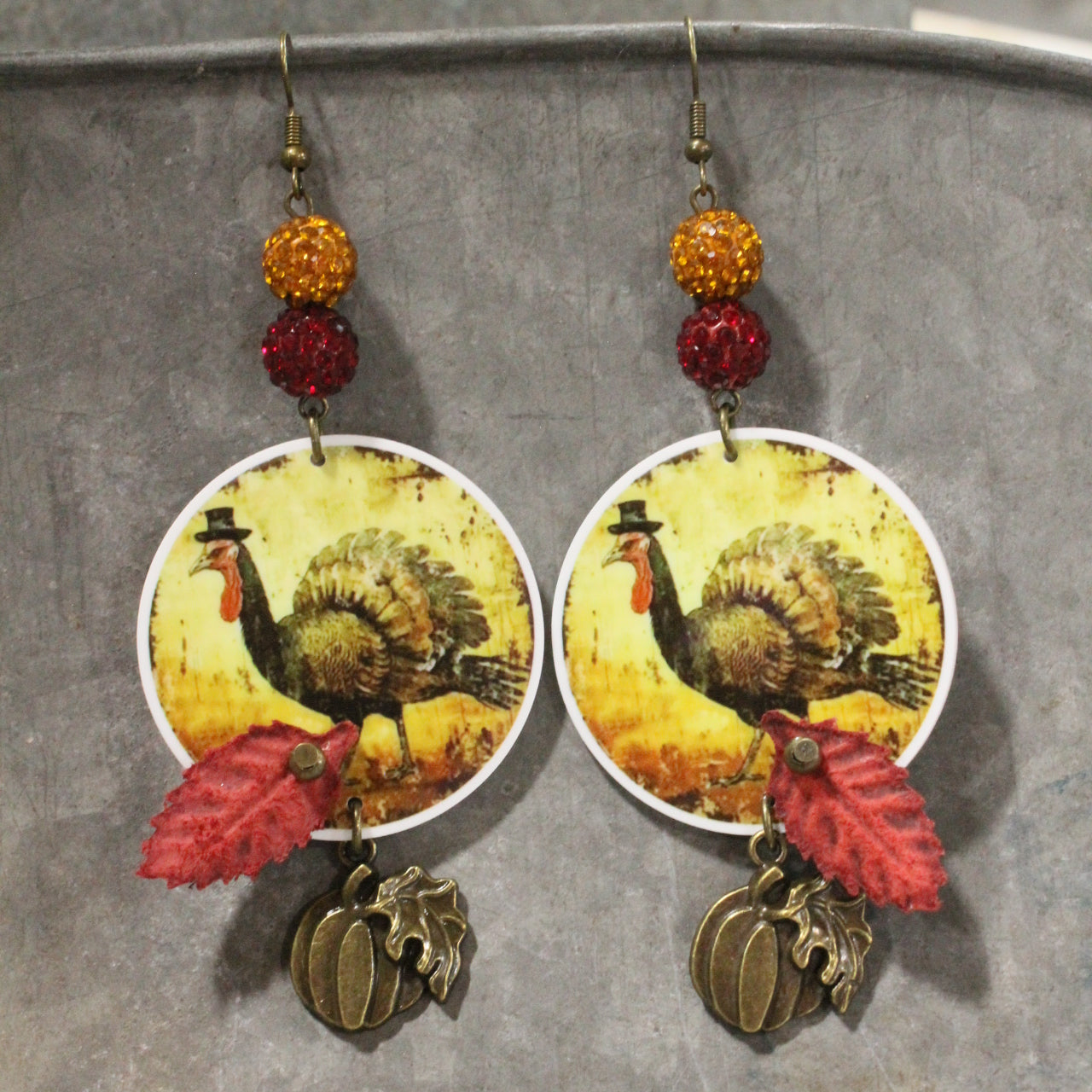 Turkey Trot Dangle Earrings